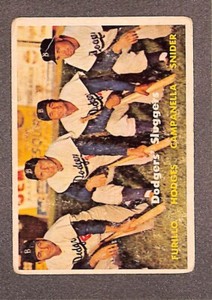 1957 Topps #400 Dodgers' Sluggers