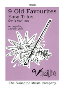 Learn to Play Violin - 9 Old Favourites Easy Trios - 3 Violins Music Tunes Book_ - Picture 1 of 4