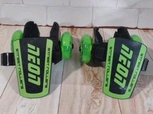 Neon Street Rollers Clip on skates for kids Light up GreenY-Volution Brand New! - Picture 1 of 10
