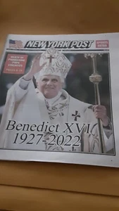NEW YORK POST - SONNTAG 1. JANUAR 2023 PAPST BENEDIKT - Bild 1 von 2