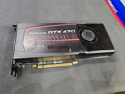  EVGA NVidia GeForce GTX 470 PCIe 1.2GB GDDR5 Graphics Video Card GPU - Image 1 of 4