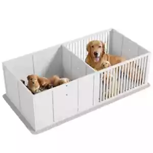 Caja de parto para perros con almohadilla impermeable para orinar - Picture 1 of 7