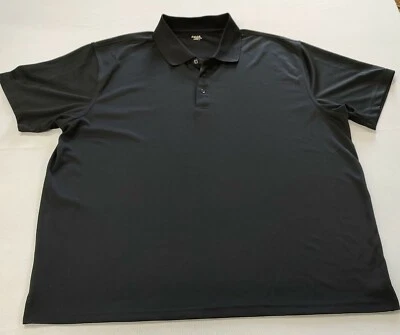 Falls Creek Polo Golf Activewear Shirt Mens Sz 2XL Black Short Sleeve - Image 1 of 4