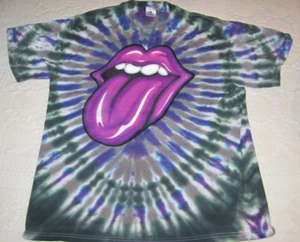 1997 Rolling Stones Tie Dye XL T-Shirt - Picture 1 of 6