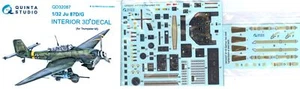 Quinta Studios 1/32 JUNKERS Ju-87D/G STUKA 3D ABZIEHBILD FARBIG INNEN SET Trompete - Bild 1 von 8