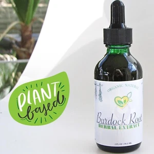 Burdock Root Extract Non-Alcohol Tincture Liquid Herbal Drops Natural DETOX 2oz - Picture 1 of 13