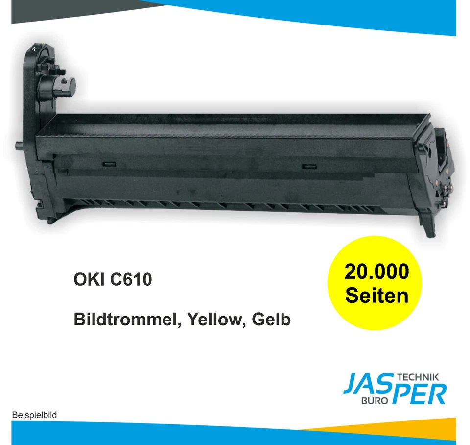 Original OKI Bildtrommel YELLOW geeignet für C610 44315105 20.000 Seiten NEU - Bild 1 von 1