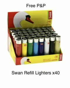 SWAN Lighters Genuine Refillable And Reflintable - Picture 1 of 3