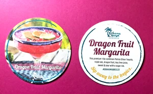 Beer Collectible Coaster: BAHAMA BREEZE Restaurant~ Dragon Fruit Margarita ~ NEW - Picture 1 of 3