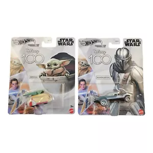 Hot Wheels Disney 100° anniversario Grogu & Mandalorian Star Wars 1:64 pressofuso - Foto 1 di 10