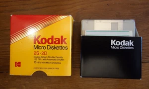 Box of ten Kodak Micro Diskettes 3"5 - 2S 2D 135 TPI - Photo 1/2