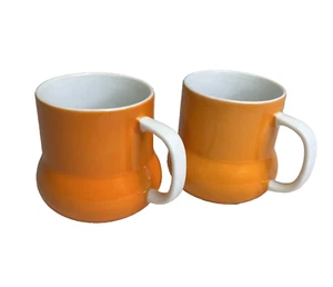 Vintage 1968 MCM Orange Holt Howard H.H. Becher Tasse 7640 2er Set - Bild 1 von 11