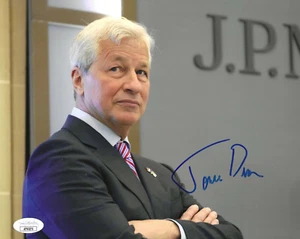 Jamie Dimon Signed 8x10 Photo w/ JSA COA #AT63272 JPMorgan Chase - Picture 1 of 2