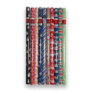 Geschenkpapier 8 16 24 Rollen Weihnachtspapier Kinderpapier Papier ab 0,68€/lfm - Bild 1 von 1
