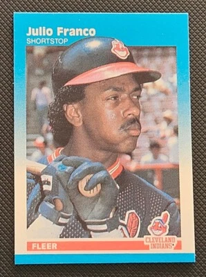 1987 FLEER CLASSIC MINIATURES JULIO FRANCO BASEBALL CARD #39 - Image 1 of 2