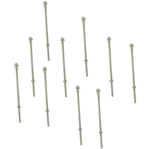 10 Pc Set Stainless Steel Cable Swage Threaded Stud End Fitting for 3/16" Cable - Picture 1 of 4