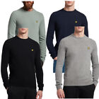 Lyle & Scott Men's Sweater Long Sleeve Crewneck Tubular Trim Cut Sweatshirt