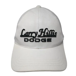 Larry Hillis Dodge Strapback Trucker Hat White OS Adjustable Mesh Back Paramount - Picture 1 of 9