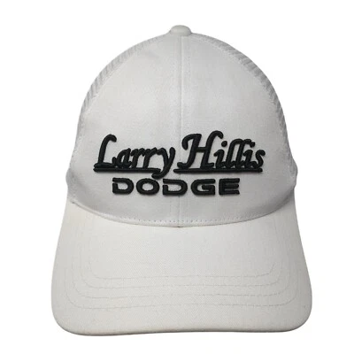 Larry Hillis Dodge Strapback Trucker Sombrero Blanco OS Malla Ajustable Espalda Paramount Foto 1 de 4
