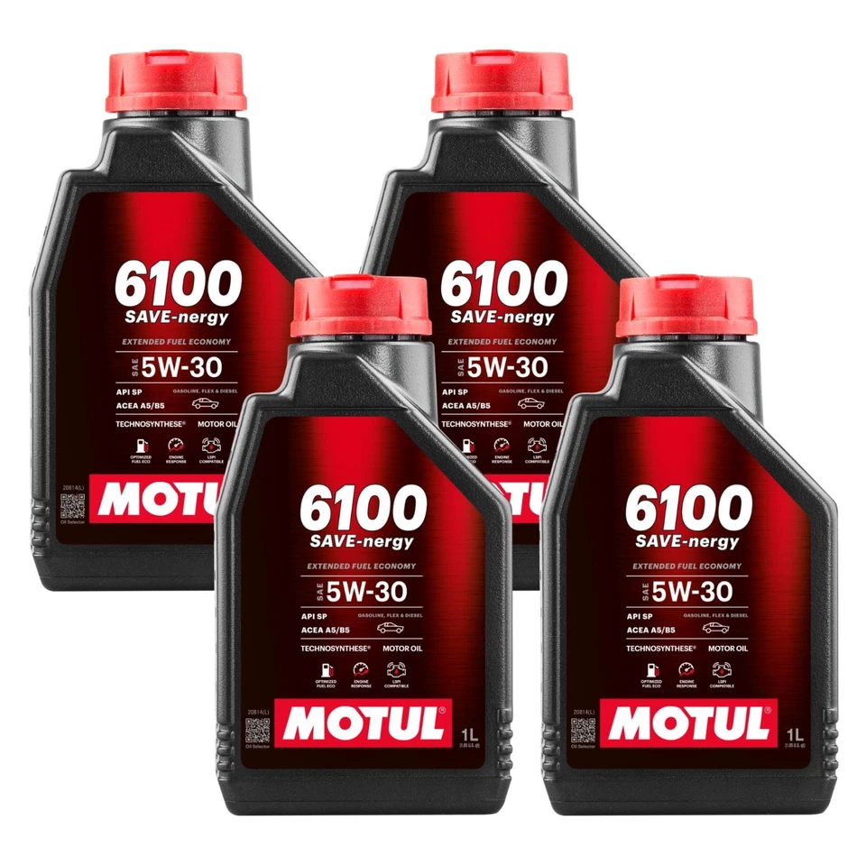 Motul 6100 Save Nergy 5w30 4 Lt Olio Motore Acea A5 B5 Motori Ford Jaguar Rover - Immagine 1 di 4