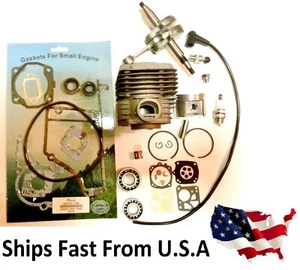 Cylinder kit fits Stihl ts400 overhaul + crankshaft+ gasket set+ bearing set - Picture 1 of 2