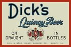 Dick's Quincy Beer on Draught, Bottles NEW Sign 16"x24" USA STEEL XL Size 4 lbs