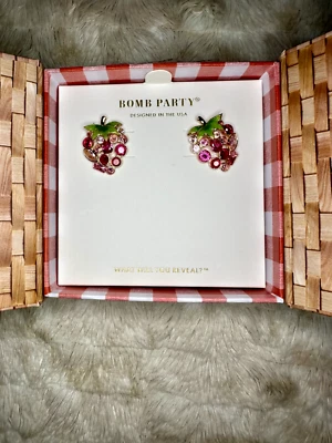 Brincos Bomb Party BP Market declaração fresca inegavelmente doce ouro rosa RBP6404 - Imagem 1 de 3