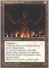 FBB Japanese Colossus of Sardia ~ Lightly Played 4th Edition Fourth Foreign Blac