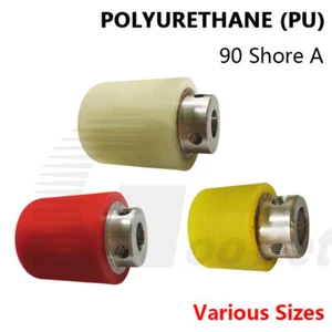 Smooth Polyurethane Roller with Step PU Coated Drive Pulley Wheel Aluminum Core - Picture 1 of 10