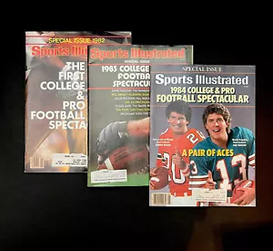 Bo Jackson Sports Illustrated 3x LOT College Pro Football Spectacular 1982 83 84 - Picture 1 of 5