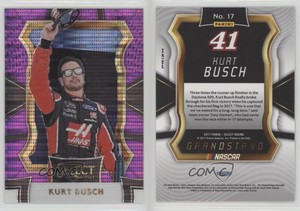 2017 Panini Select Grandstand Purple Pulsar Prizm Kurt Busch #17