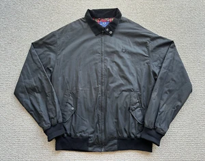 Fred Perry Men's Waxed Harrington Jacket British Millerain Made in England Sz 44 - Picture 1 of 19