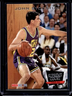 1993-94 Aros John Stockton Supreme Court #SC8 Jazz - Imagem 1 de 2