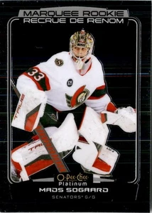2022-23 O-Pee-Chee Platinum #228 Mads Sogaard Ottawa Senators - Picture 1 of 2