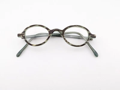 Anne et Valentin Eyeglasses, Frames Only, 8D Green/Brown Tort, Made in France - Image 1 of 4