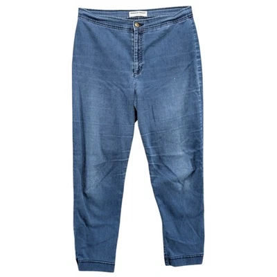 Jeans de Colección American Apparel Mamá Para Mujer Azul Índigo Cintura Alta Elastizados Denim Talla L Foto 1 de 4