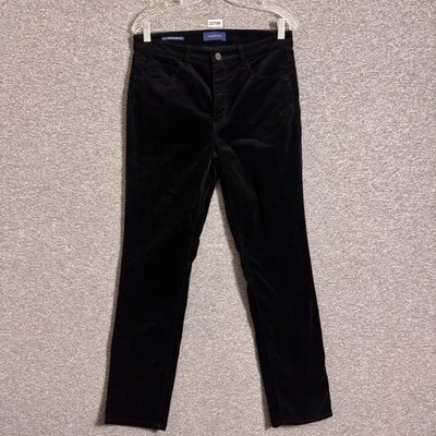 Pantalones rectos de terciopelo talbots para mujer talla 6 negros cintura alta Foto 1 de 4