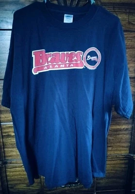 Винтажная футболка Atlanta Braves 2006 темно-синяя мужская XXL 2XL VF Imagewear Delta Tag - Изображение 1 из 4