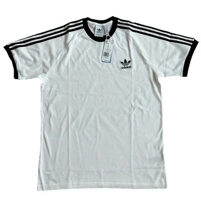 Adidas Originales Para Hombre Camiseta Blanca S Clásica Timbre Camiseta 3 Rayas Talla L - Nueva con Etiquetas Foto 1 de 4