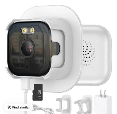 Cámara de ventana 3MP 2K con visión nocturna a todo color y detección inteligente de personas para H Foto 1 de 3