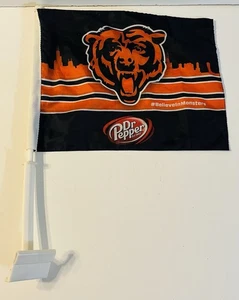 NFL Chicago Bears Coche Camión Auto Bandera Dr. Pepper Promocional - Imagen 1 de 2