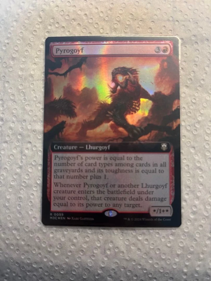 Pyrogoyf Ripple Foil Magic The Gathering MTG Excellent Condition - Image 1 of 1