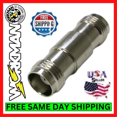 Workman 40-2915 TNC Double Female Coax Coupler Adapter RF Connector Antenna Use - Image 1 of 4