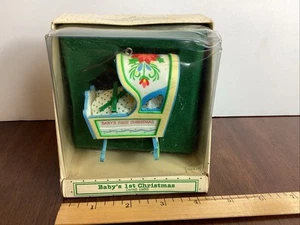 Vintage Hallmark Christmas ornament baby's first Christmas 1983 - Picture 1 of 13