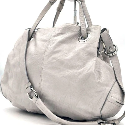 Bandolera de hombro bidireccional de cuero blanco unisex FRANCESCO BIASIA Foto 1 de 4