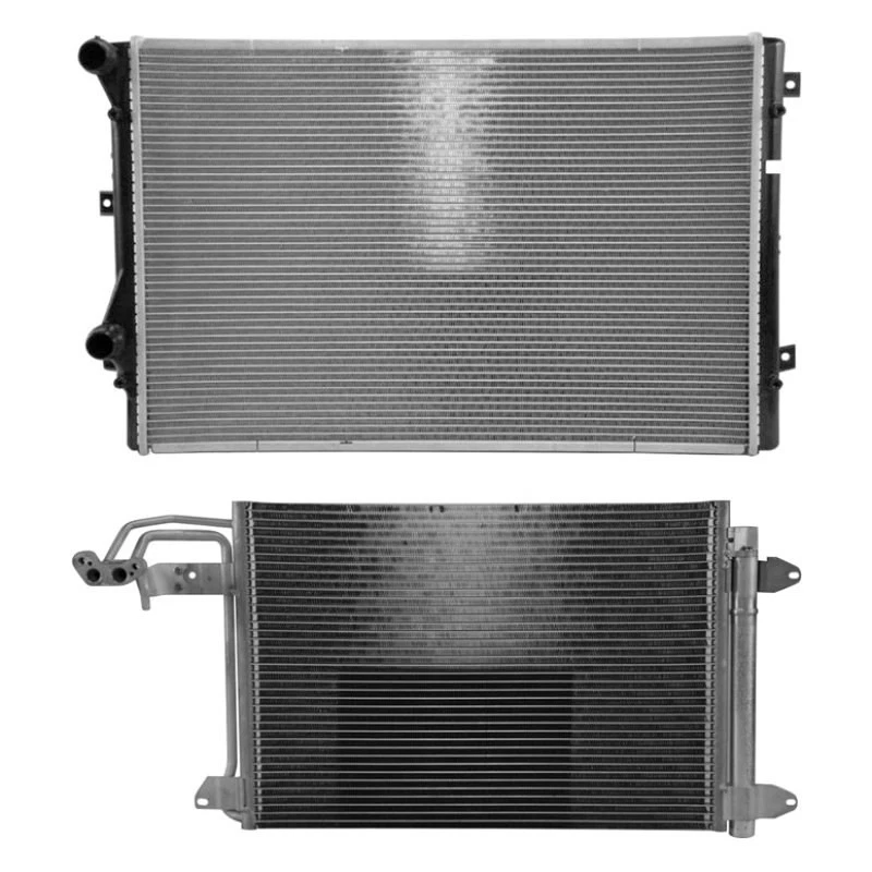 For Volkswagen Jetta 12-14 Reach Cooling BNDL-459544 Radiator & Condenser Kit Foto 1 de 2