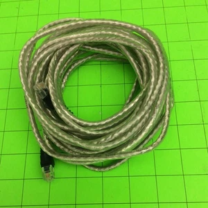 Telephone 24FT Clear Braided High Quality Phone Cable Telephone Cable Cord - Picture 1 of 6
