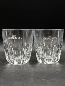 The Glenlivet 1824 Scotch Whiskey Rocks Glasses Etched LOT 2 - Picture 1 of 12