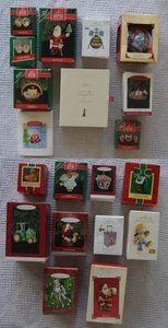 1985-2010 LOT (20) HALLMARK ORNAMENTS SANTAS ANGELS ANIMALS JONAS BROS + MORE - Bild 1 von 22