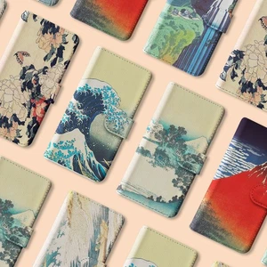 Personalisierte Handyhülle Wallet für iPhone 16 16e 15 14 13 Pro Max Hokusai Japan - Bild 1 von 25